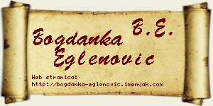 Bogdanka Eglenović vizit kartica